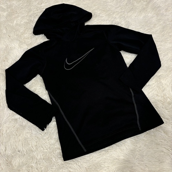 NIKE Dri-FIT youth Pullover Hoodie long sleeve black size small - Picture 9 of 9